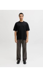 Ανδρικό T-Shirt Jack & Jones JPRBLAETHAN SS LOGO TEE 12292340 Μαύρο