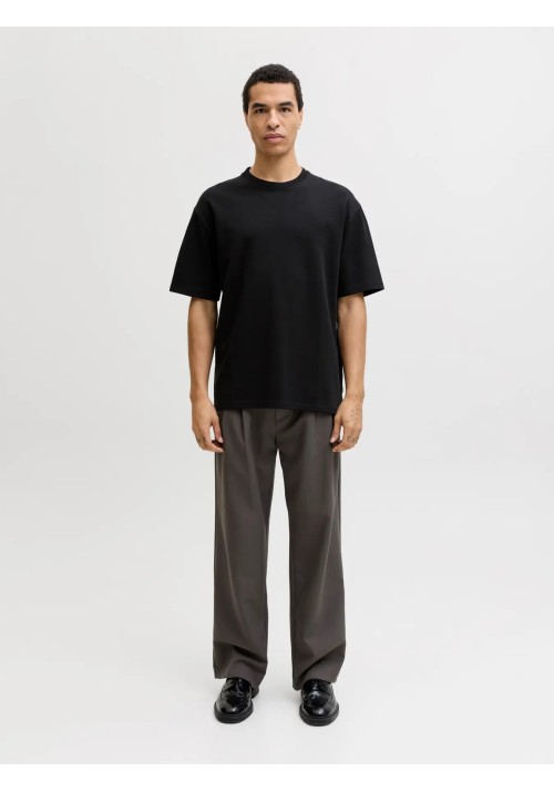 Ανδρικό T-Shirt Jack & Jones JPRBLAETHAN SS LOGO TEE 12292340 Μαύρο