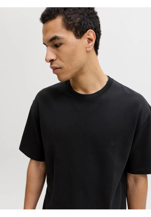 Ανδρικό T-Shirt Jack & Jones JPRBLAETHAN SS LOGO TEE 12292340 Μαύρο