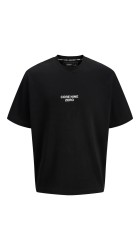 Ανδρικό T-Shirt Jack & Jones Jcocnz Berlin Graphik Cutout Tee Crew Neck 12274242 Μαύρο Ανδρικό T-Shirt Jack & Jones Jcocnz Berlin Graphik Cutout Tee Crew Neck 12274242 Μαύρο