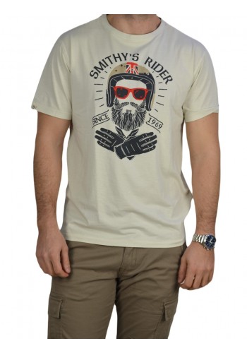 Ανδρικό T-Shirt Smithy's SS23MTS130 Μπεζ