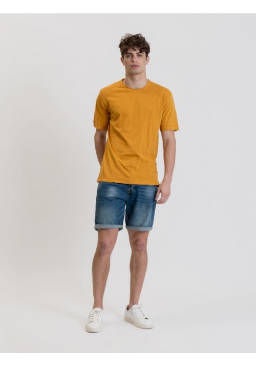 Ανδρικό T-Shirt Gianni Lupo GL1053F Κίτρινο