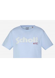Ανδρικό T-Shirt Schott REF TS LOGO Γαλαζιο