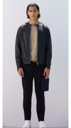 Ανδρικό Μπουφάν Hamaki Gbe1568H Biker-SS24 Μπλε