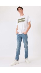 Ανδρικό Παντελόνι Τζιν Slim Fit Tiffosi Liam 10025712-137 Γαλάζιο