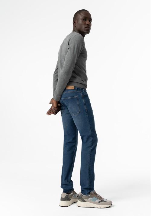 Ανδρικό Παντελόνι Τζιν Slim Fit Tiffosi Liam 10058662-M1032 Medium Blue
