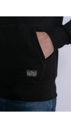 Ανδρική Ζακέτα Φούτερ Petrol M-3030-SWC314-9091Μαύρη