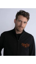 Ανδρική Ζακέτα Φούτερ Petrol M-3030-SWC314-9091Μαύρη