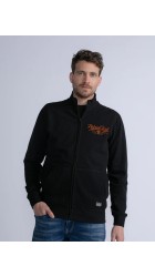 Ανδρική Ζακέτα Φούτερ Petrol M-3030-SWC314-9091Μαύρη