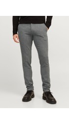 Ανδρικό Παντελόνι Slim Fit Jack & Jones JPSTMarco JJHenry Chino SN 12260906 Grey Melange