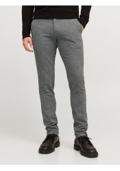 Ανδρικό Παντελόνι Slim Fit Jack & Jones JPSTMarco JJHenry Chino SN 12260906 Grey Melange