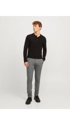 Ανδρικό Παντελόνι Slim Fit Jack & Jones JPSTMarco JJHenry Chino SN 12260906 Grey Melange