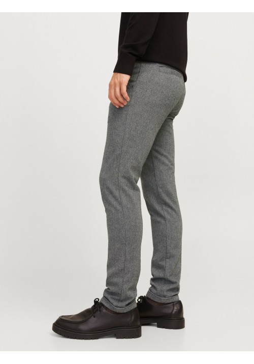 Ανδρικό Παντελόνι Slim Fit Jack & Jones JPSTMarco JJHenry Chino SN 12260906 Grey Melange