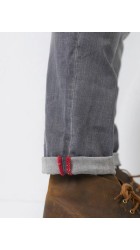 Ανδρικό Παντελόνι Τζιν Slim Fit Petrol Seaham 7554.9708 Γκρί