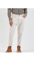 Ανδρικό Παντελόνι Τζιν  Carrot Fit Gianni Lupo GL6228Q Panna Μπεζ