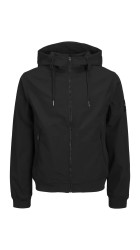 Ανδρικό Μπουφάν Jack & Jones JJEBasic Softshell Hood Noos 12236300 Μαύρο