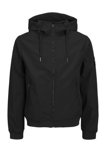 Ανδρικό Μπουφάν Jack & Jones JJEBasic Softshell Hood Noos 12236300 Μαύρο