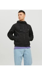 Ανδρικό Μπουφάν Jack & Jones JJEBasic Softshell Hood Noos 12236300 Μαύρο