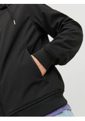 Ανδρικό Μπουφάν Jack & Jones JJEBasic Softshell Hood Noos 12236300 Μαύρο