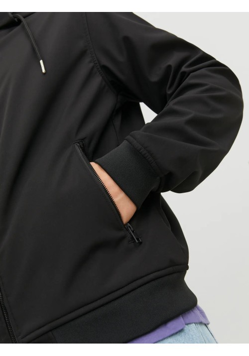 Ανδρικό Μπουφάν Jack & Jones JJEBasic Softshell Hood Noos 12236300 Μαύρο