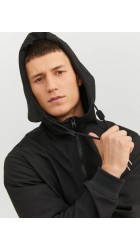 Ανδρικό Μπουφάν Jack & Jones JJEBasic Softshell Hood Noos 12236300 Μαύρο