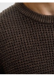 Ανδρικό Πλεκτό Jack & JonesJJGlobal Knit Crew Neck12287594 Delicioso-Twisted Ανδρικό Πλεκτό Jack & JonesJJGlobal Knit Crew Neck12287594 Delicioso-Twisted
