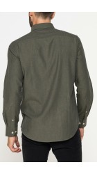 Ανδρικό Πουκάμισο Φανέλα Carrera 00213B-1221X-799 Λαδί