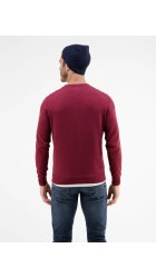 Ανδρικό Πλεκτό Βαμβακερό Lerros 2495004-363 N.O.S. Μπoρντό