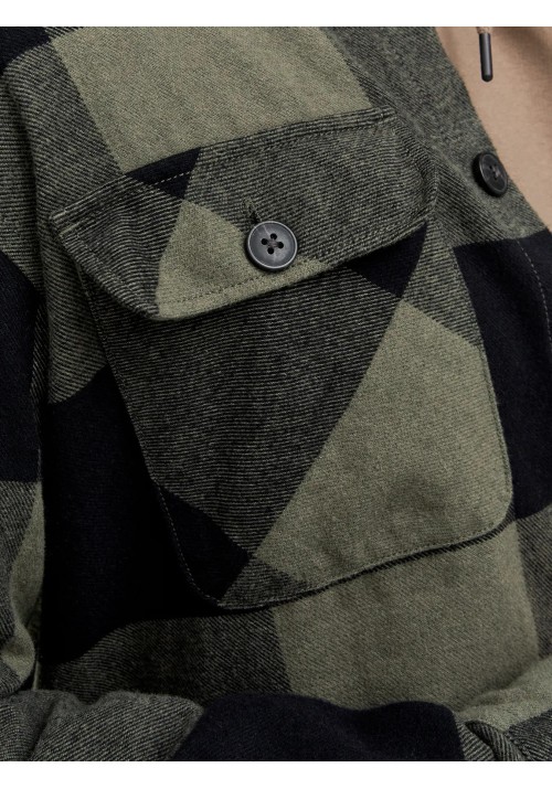 Ανδρικό Πουκάμισο Overshirt Jack & Jones JJEDarren Overshirt LS Noos 12248409 Dusty Olive