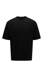 Ανδρικό T-Shirt Πλεκτό Jack & Jones JPRWason Knit Crew Neck SS AW 24 12278471 Black