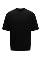 Ανδρικό T-Shirt Πλεκτό Jack & Jones JPRWason Knit Crew Neck SS AW 24 12278471 Black Ανδρικό T-Shirt Πλεκτό Jack & Jones JPRWason Knit Crew Neck SS AW 24 12278471 Black