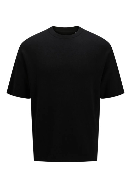 Ανδρικό T-Shirt Πλεκτό Jack & Jones JPRWason Knit Crew Neck SS AW 24 12278471 Black