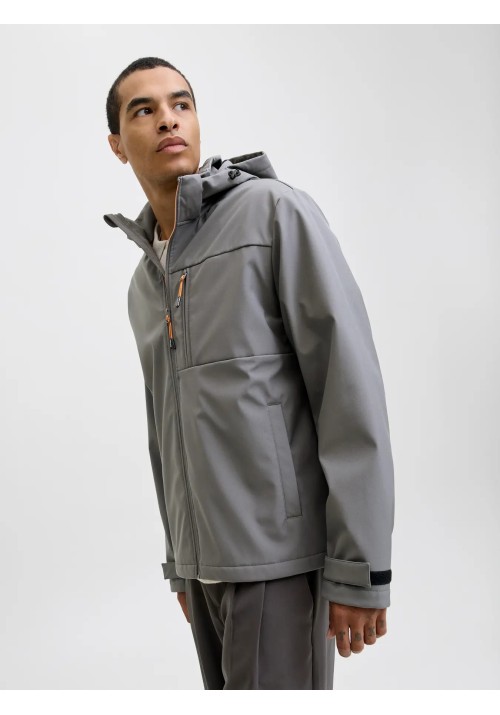 Ανδρικό Μπουφάν Jack & Jones JJThatcer Softshell Hood 12279288 Castlerock