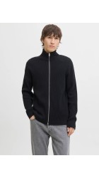 Ανδρική Ζακέτα Πλεκτή Jack & Jones JJEPerfect Knit Zip Cardigan SN 12279409 Black