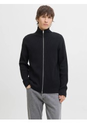 Ανδρική Ζακέτα Πλεκτή Jack & Jones JJEPerfect Knit Zip Cardigan SN 12279409 Black