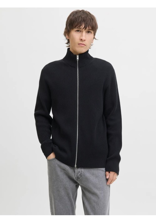 Ανδρική Ζακέτα Πλεκτή Jack & Jones JJEPerfect Knit Zip Cardigan SN 12279409 Black
