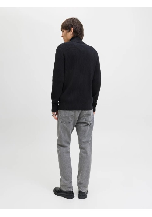 Ανδρική Ζακέτα Πλεκτή Jack & Jones JJEPerfect Knit Zip Cardigan SN 12279409 Black