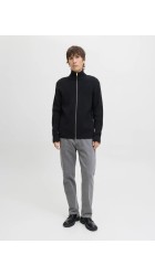 Ανδρική Ζακέτα Πλεκτή Jack & Jones JJEPerfect Knit Zip Cardigan SN 12279409 Black