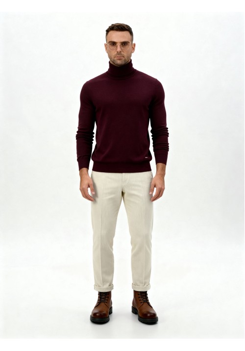 Ανδρικό Παντελόνι Κοτλέ Gianni Lupo GN21782 White