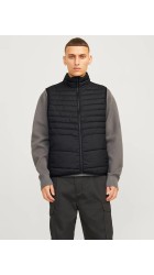 Ανδρικό Αμάνικο Μπουφάν Jack & Jones JJEState Packable BW Collar Noos 12256987 Μαύρο