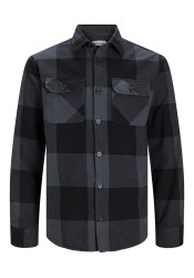 Ανδρικό Πουκάμισο Overshirt Jack & Jones JJEDarren Overshirt LS Noos 12248409 Asphalt Ανδρικό Πουκάμισο Overshirt Jack & Jones JJEDarren Overshirt LS Noos 12248409 Asphalt
