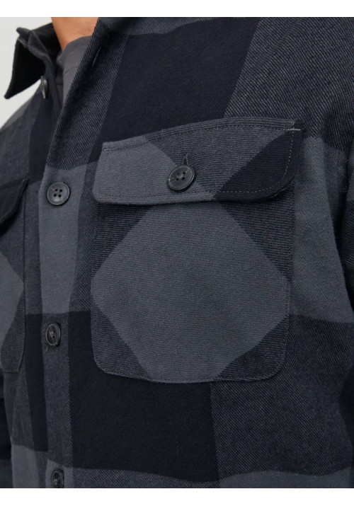 Ανδρικό Πουκάμισο Overshirt Jack & Jones JJEDarren Overshirt LS Noos 12248409 Asphalt