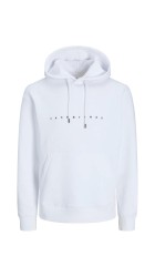 Ανδρικό Φούτερ Jack & Jones JJEstar JJ Sweat Hood Noos 12233972 Λευκό