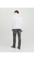 Ανδρικό Φούτερ Jack & Jones JJEstar JJ Sweat Hood Noos 12233972 Λευκό