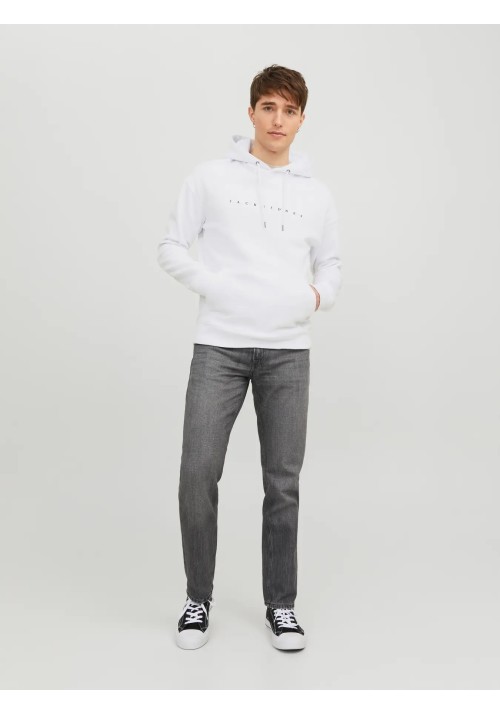 Ανδρικό Φούτερ Jack & Jones JJEstar JJ Sweat Hood Noos 12233972 Λευκό