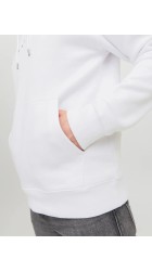 Ανδρικό Φούτερ Jack & Jones JJEstar JJ Sweat Hood Noos 12233972 Λευκό