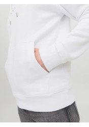 Ανδρικό Φούτερ Jack & Jones JJEstar JJ Sweat Hood Noos 12233972 Λευκό