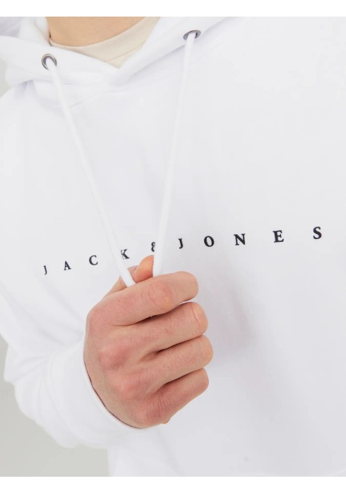 Ανδρικό Φούτερ Jack & Jones JJEstar JJ Sweat Hood Noos 12233972 Λευκό