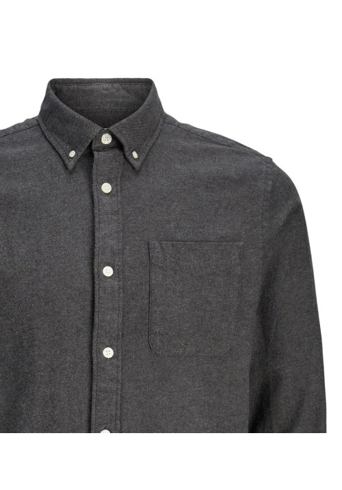Ανδρικό Πουκάμισο Jack & Jones Jprblubrook Twill Solid L/S Shirt LN 12282353 Γκρι