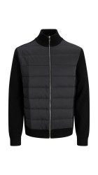 Ανδρικό Μπουφάν Jack & Jones JJEPerfect Knit Hybrid Cariigan SN 12279136 Black